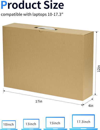 Laptop Shipping Box with Protective Foam for Up to 17.3-Inch Notebooks