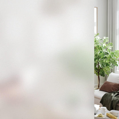 Frosted Window Privacy Film Heat Control UV Blocking, Static Cling Non-Adhesive Reusable Door Coverings for Bathroom Home Office (Frosted 17.5 Inch X 6.5 Feet)