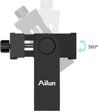 Phone Holder/Vertical and Horizontal Tripod Mount Adapter Rotatable Bracket with 1/4 Inch Screw, Adjustable Clip for Iphone, Android Cell Phone, Selfie Stick, Camera Stand