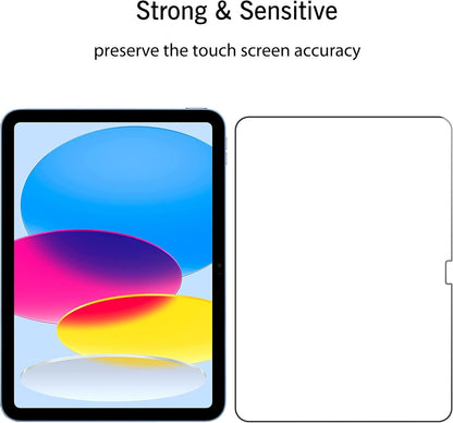 Screen Protector for Ipad 11Th A16 2025 [11 Inch] / 10Th Generation 2022 [10.9 Inch], Tempered Glass [Face ID & Apple Pencil Compatible] Ultra Sensitive Case Friendly [2 Pack]