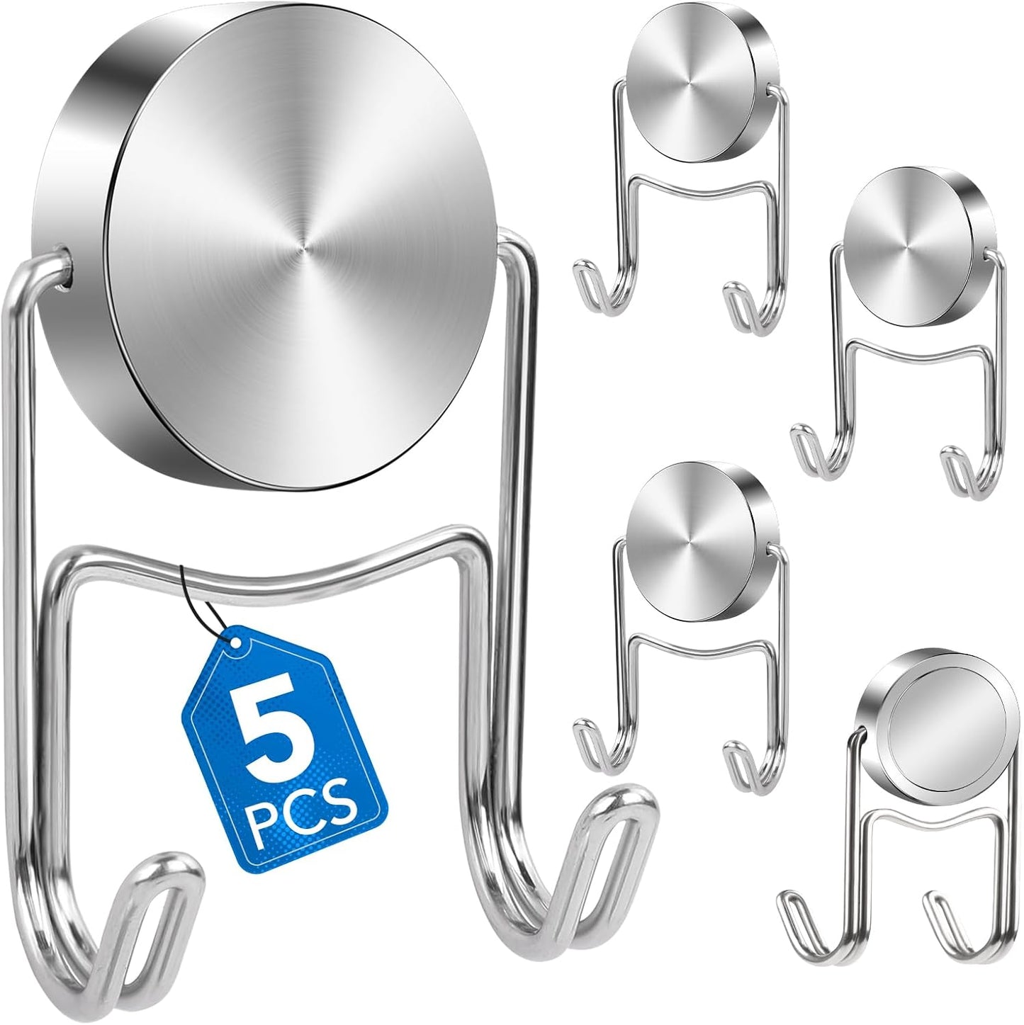 Magnet Hooks for Cruise Cabins, 80Lbs Swivel Magnets with Hooks, Cruise Ship Essentials, Heavy Duty Magnet Hook for Fridge, Hanging, Classroom, Whiteboard, Grill, and Strong Magnets -5 Pcs