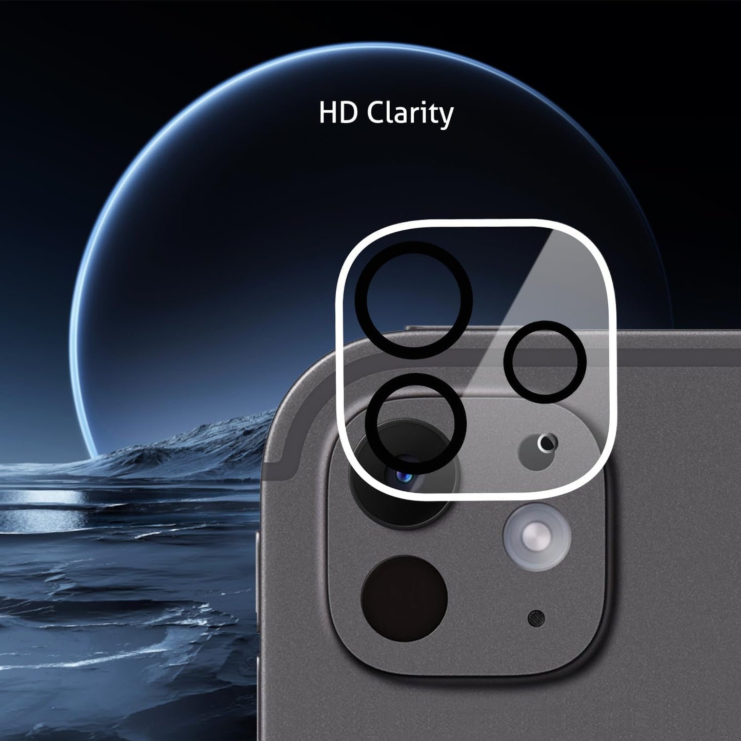 Camera Lens Protector for Ipad Pro 11 Inch 2024 5Th Generation and Ipad Pro 13 Inch 2024 7Th Generation, 9H Hardness,Ultra Hd,Anti-Scratch,Case Friendly [Does Not Affect Night Shots][3 Pack]