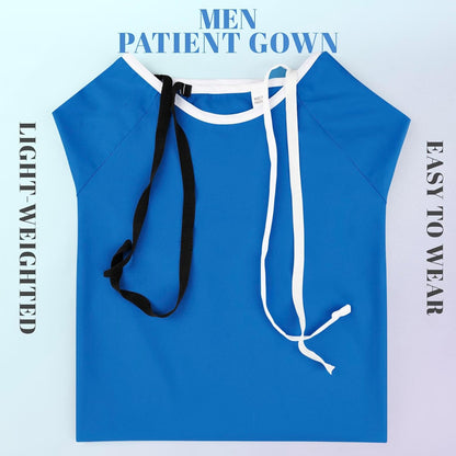 Men'S Hospital Gown Soft and Comfortable Patient Gown