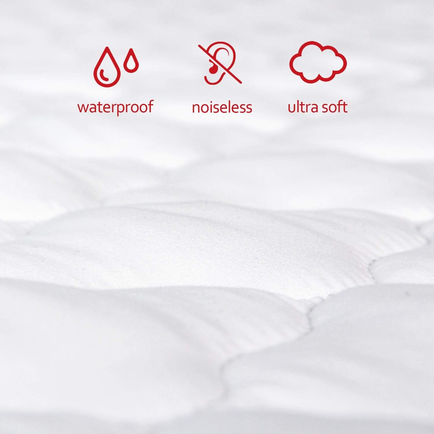 Pack and Play Mattress Pad Sheets Cover Waterproof, Soft Quilted Fit Graco Pamo Babe Pack and Play Mattress Protector 27" X 39", Baby Portable Mini Cribs and Foldable Mattresses Pad