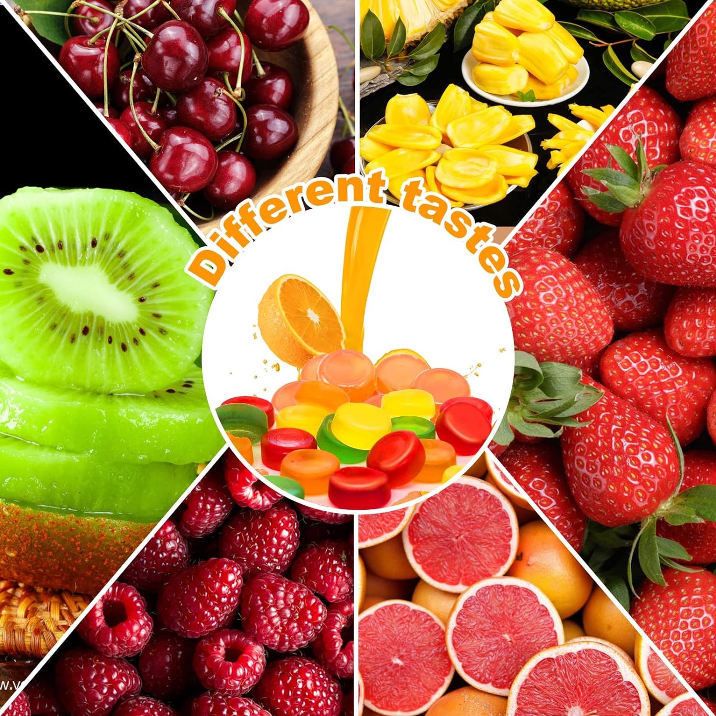 Gummy Molds Silicone for Keto Snacks, 4 Pcs 55-Cavity round Shape Mold for Apple Cider Vinegar Gummies Candy Making Supplies