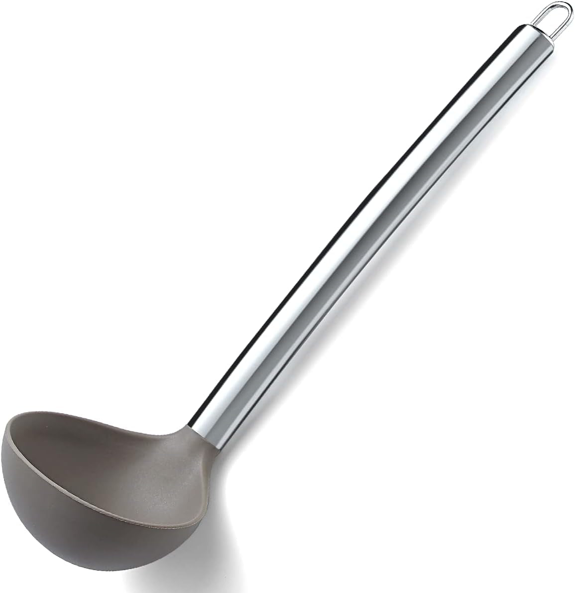 Non-Stick Silicone Ladle for Cooking and Serving Soups - Dishwasher Safe and Easy to Clean