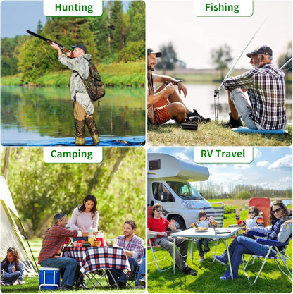 Portable Toilet Bags for Camping – 8 Gallon Biodegradable Compostable Waste Bags for 5 Gallon Bucket Toilet, Extra Thick Leak-Proof Porta Potty Bags for Outdoor, Travel, Car, Hiking & Boating