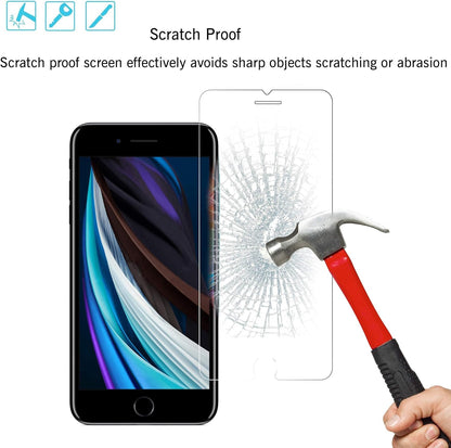 Screen Protector Compatible for Iphone SE 2020 2Nd/2022 3Rd Generation, Iphone 8,7,6S,6, 4.7-Inch 3 Pack and Privacy Tempered Glass Screen Protector for Apple Iphone SE 2020/2022, 2Pack