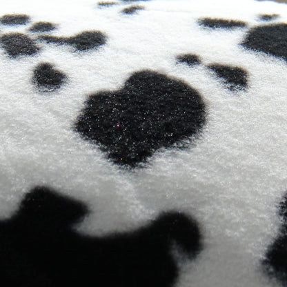 Cowhide Throw Pillow Covers Farmhouse Animal Skin Soft Cozy Fleece Flurry Cushion Case Cow Pattern Faux Fur Pillowcases for Couch Bedroom Set of 2 18 X 18 Inch Black