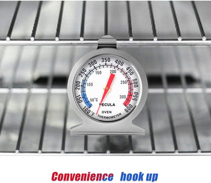 2 Pack Refrigerator Thermometer -30~30°C/-20~80°F and 1 Pack Oven Thermometer 50-300°C/100-600°F