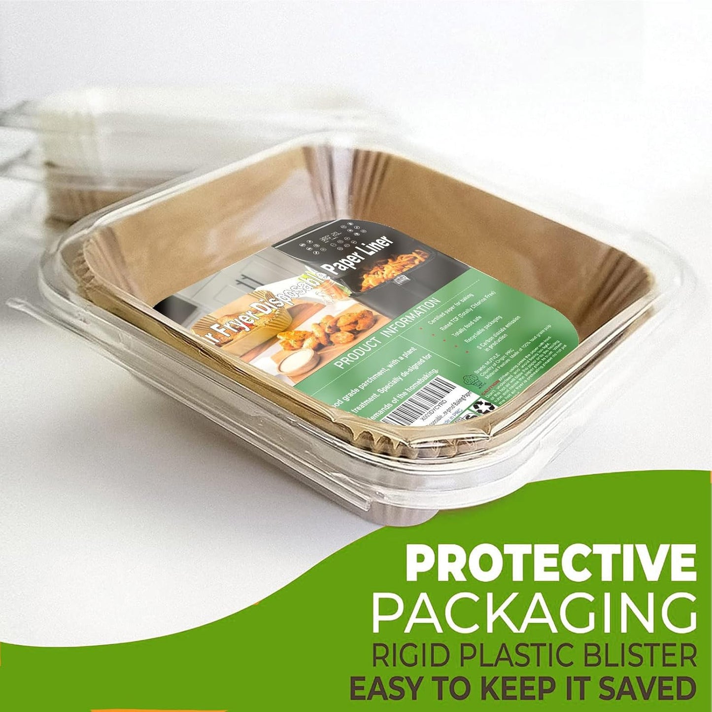 Small Air Fryer Liners for COMFEE' Compact 2.1 Air Fryer, 2 Qt Air Fryer Liners for Instant Pot Vortex Mini, Air Fryer Paper Liners Disposable 2 Qt Mini Liners for Gourmia Compact Digital