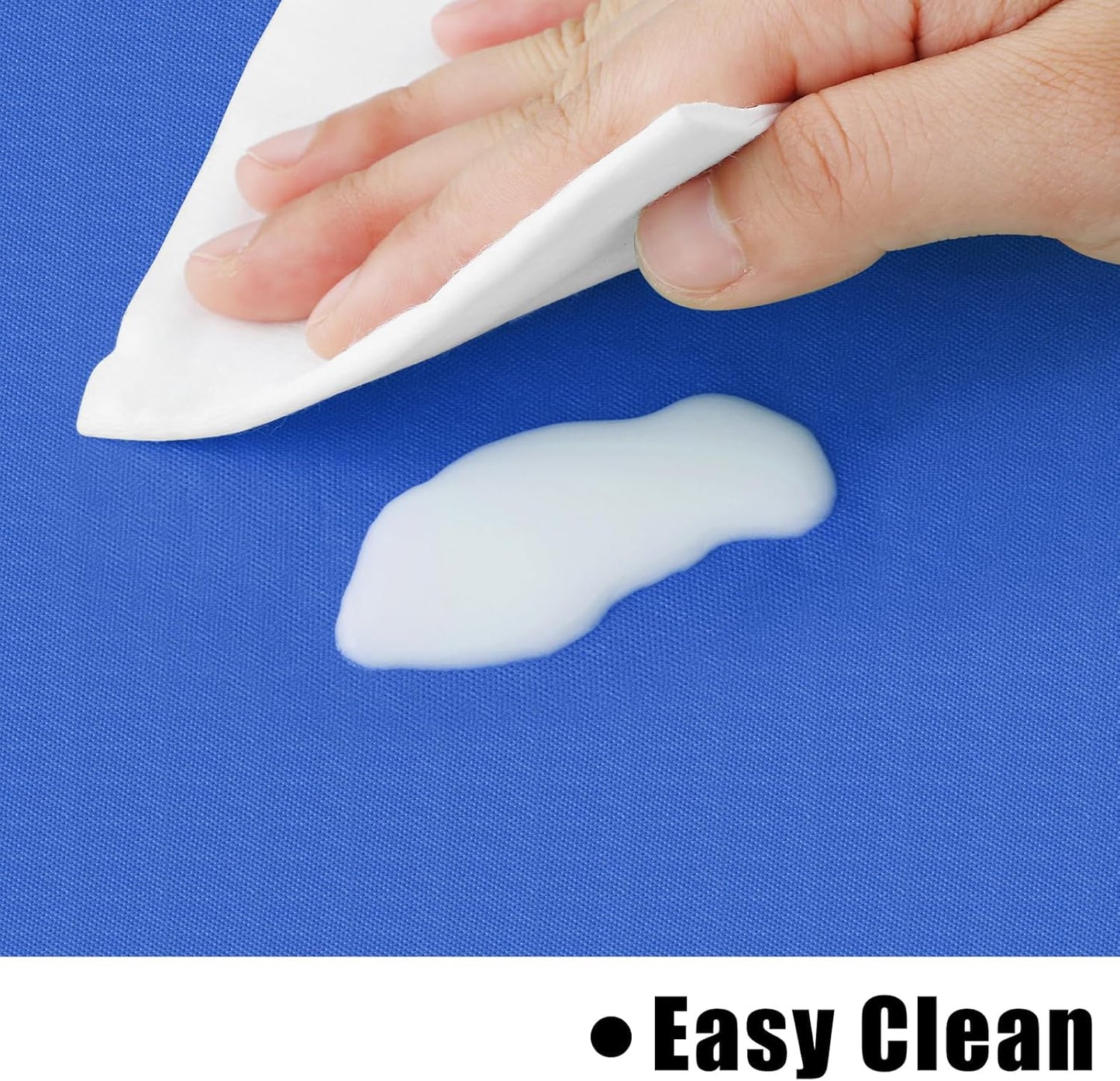 Rectangle Vinyl Tablecloth, Waterproof Spillproof Plastic Flannel Backed Table Cloth, Wipe Clean Table Cover for Dining, Buffet Parties and Camping (Blue, 54" X 78")