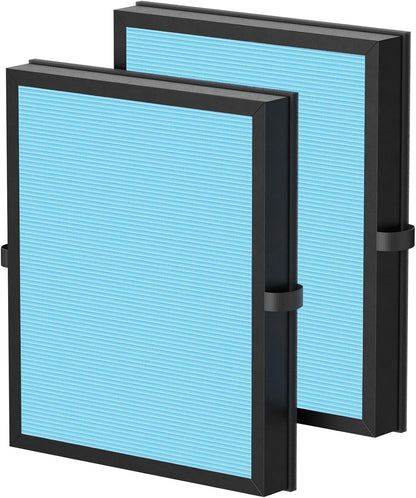 2-Pack Air Filter Compatible with MK-04 MG-04JH Air Puri-Fier, 4-Layers H13 Ture HEPA Filter Suitable for Dust, Pet Dander, Smoke, Pollen for Bedroom and Office- Standard Version