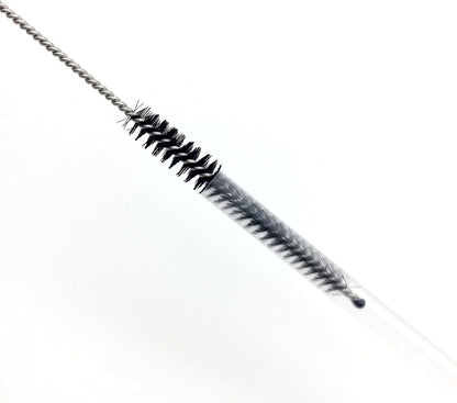 10 Piece Stainless Steel Straw Cleaning Brush Set - Durable Nylon Bristles - Multi-Size for Reusable Straws, Sippy Cups, and Narrow Neck Containers