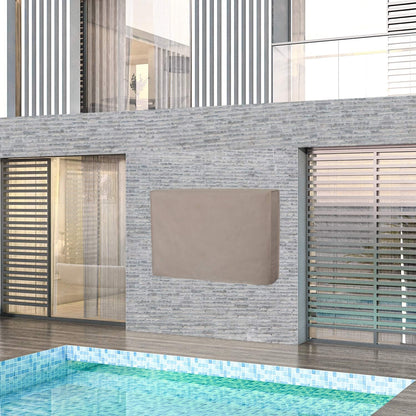 Outdoor TV Cover for 30 to 32 Inches LCD, LED, Waterproof, Weatherproof and Dust-Proof TV Screen Protectors with Cleaning Cloth (32 Inch,Camel)