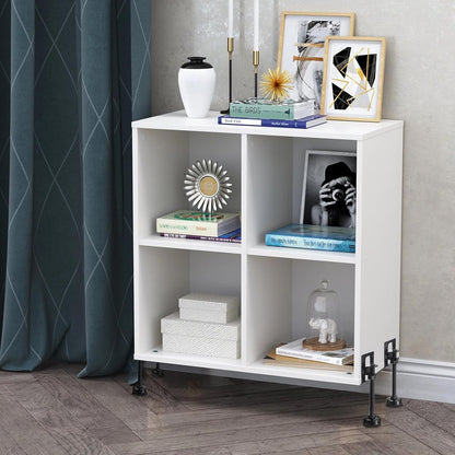 8-Piece Heavy-Duty Adjustable Leveling Feet, 4.7" Metal Levelers for Furniture, Tables, Cabinets, Workbenches, and Wardrobes - Black