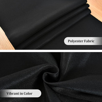 Farmhouse Black Table Runner Dining Table Runners 48 Inches Long Coffee Table Runner for Dresser Living Room Bedroom Holiday Party Banquet 12X48 Inch