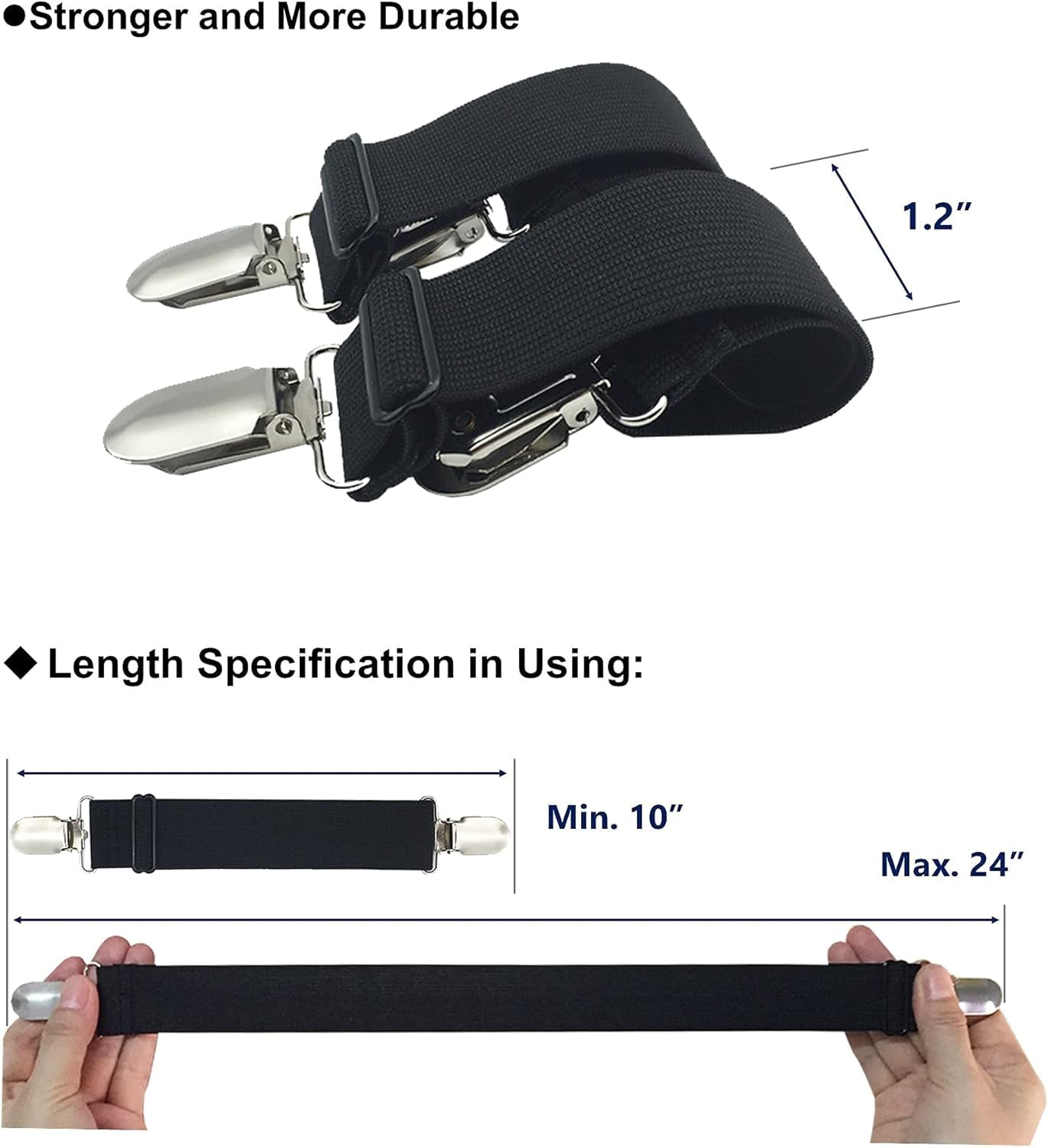 Sheet Straps Bed Sheet Keeper Holder for Corners Sheet Stays Suspender Clips Fitted Sheet Holder Clips Garters Fasteners Mattress Clamps