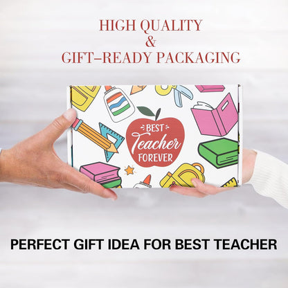 Teacher Appreciation Gifts for Women - 11Oz Coffee Mug & 19Oz Wine Glass, Funny & Thank You Gifts, before & after School Drinks