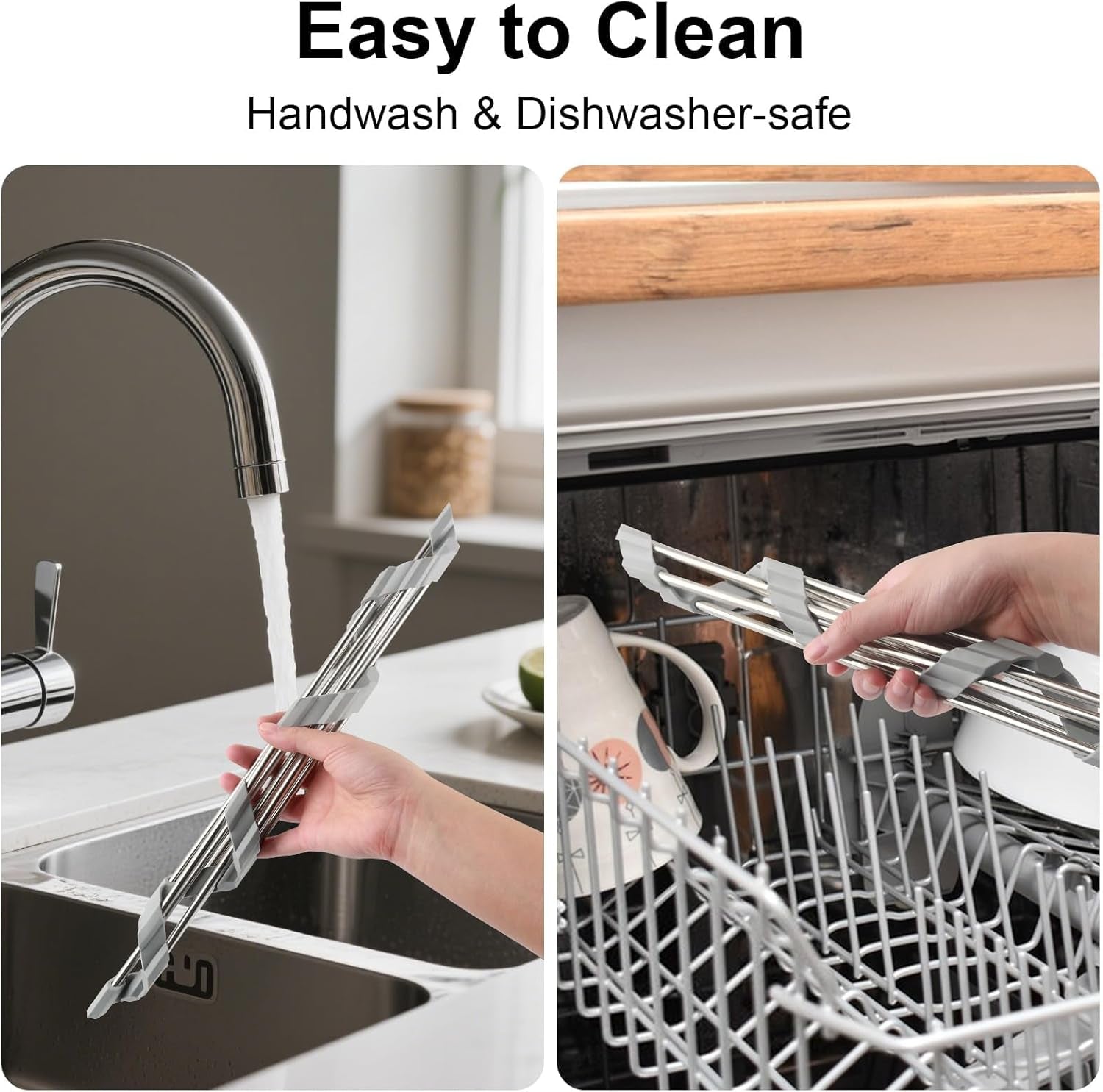 Corner Sink Caddy Triangle Dish Drying Rack for Sink Corner, Sponge Holder Roll up Dish Drying Rack over the Sink, Stainless Steel Kitchen Sink Organizer Drainer Mat Sponge Caddy for Counter Storage