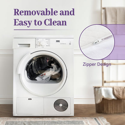 3 Inch Gel Memory Foam Mattress Topper Full Size, Ventilated High Density Pad for Back Pain, Bed Topper with Removable Soft Cover, Certipur-Us Certified