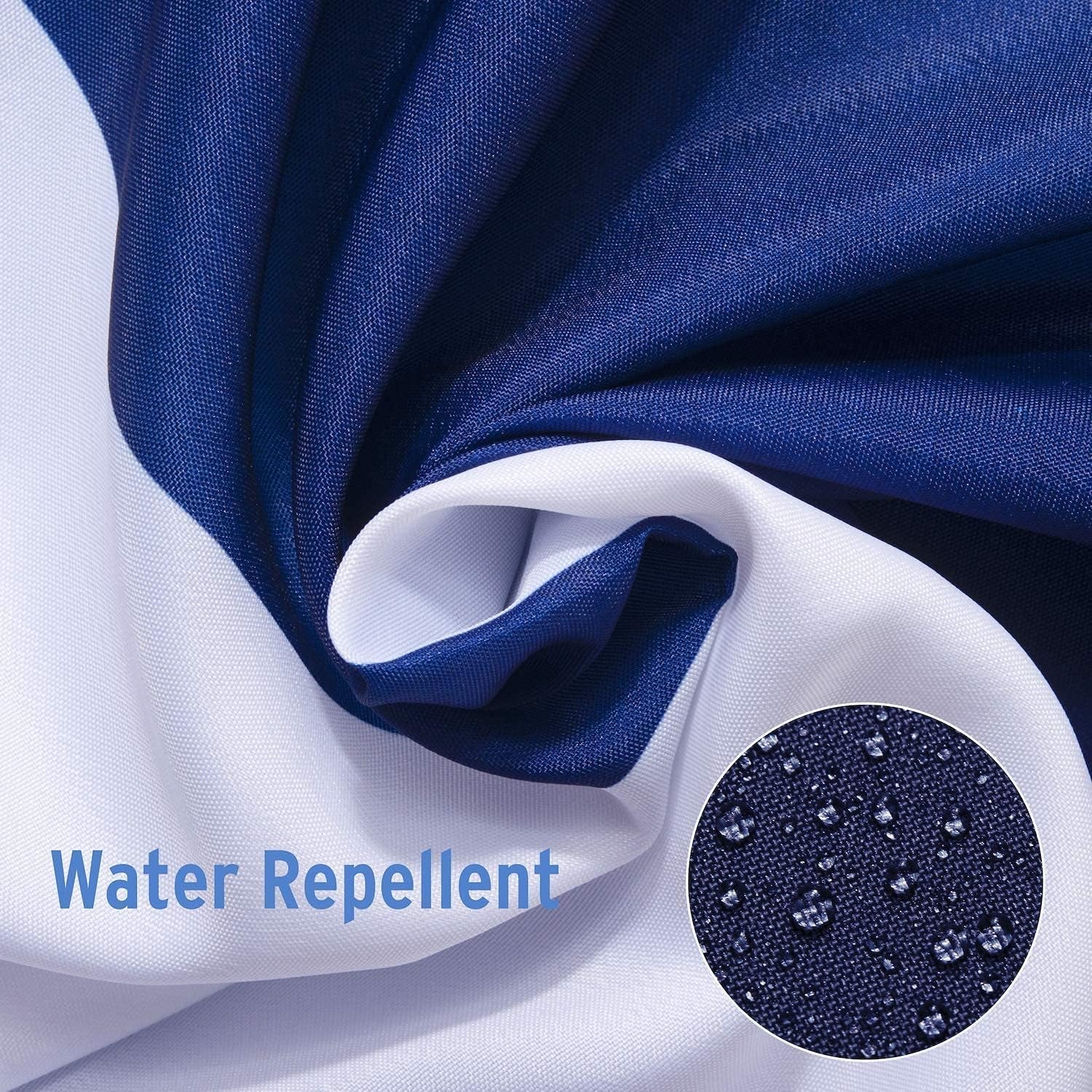 Navy Stripe Polyester Fabric Shower Curtains and 72X72 Inches PEVA 3G Shower Curtain Liner