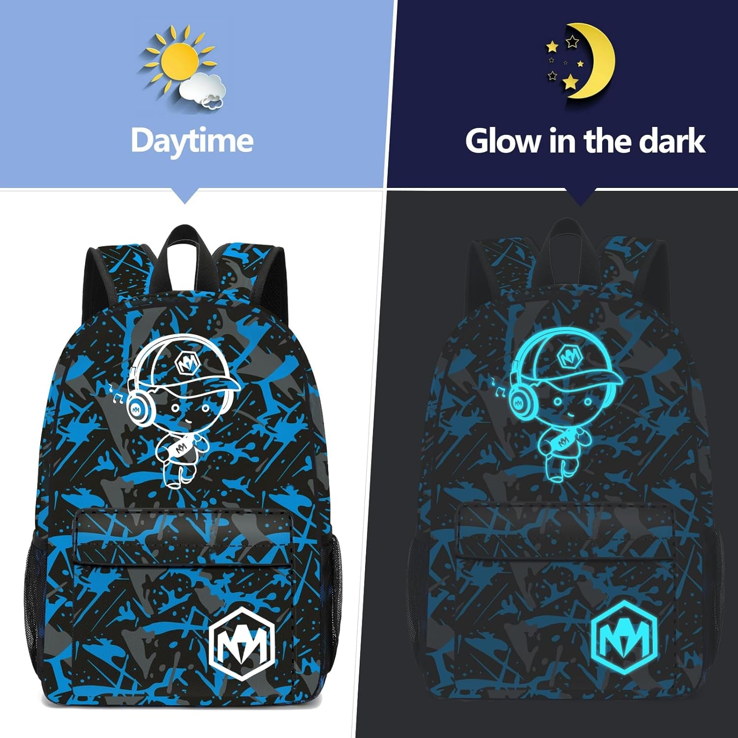 School Backpack for Boys Teens Bookbag Travel Daypack Kids Girls Lunch Bag Pencil Case