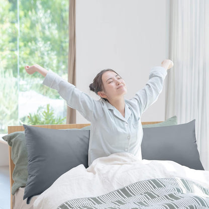 Full Body Pillow for Adults (Grey, 20 X 54 Inch), Long Pillow Insert for Sleeping, Ideal for Side Sleepers