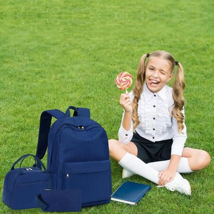Teens Backpack Set Girls School Backpack Lunch Box Pencil Bags Student Bookbags 3 in 1