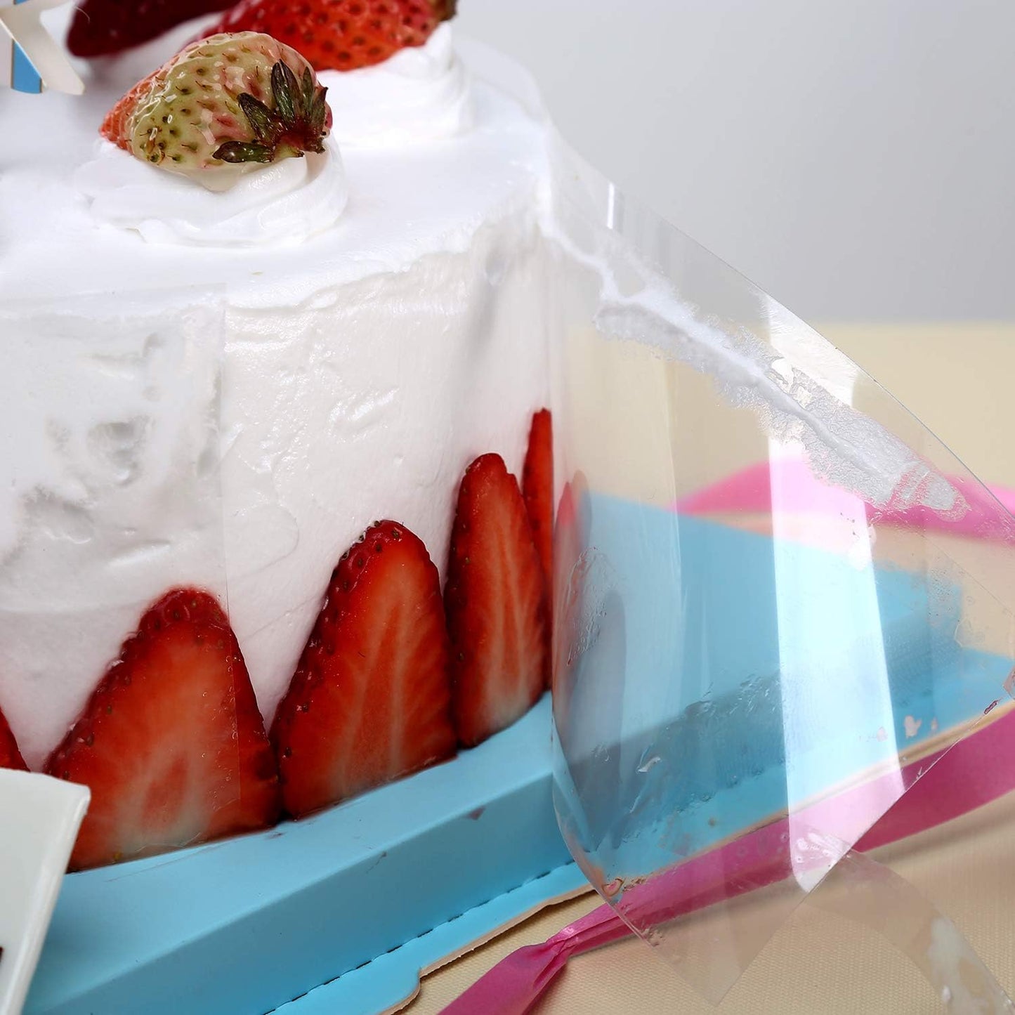 4Pck Cake Collar 3.1 X 394 Inch,  Acetate Sheets, Clear Acetate Roll and Transparent Mousse Cake Rolls for Chocolate Mousse Baking, Cake Decorating and Keeping Cake Shape