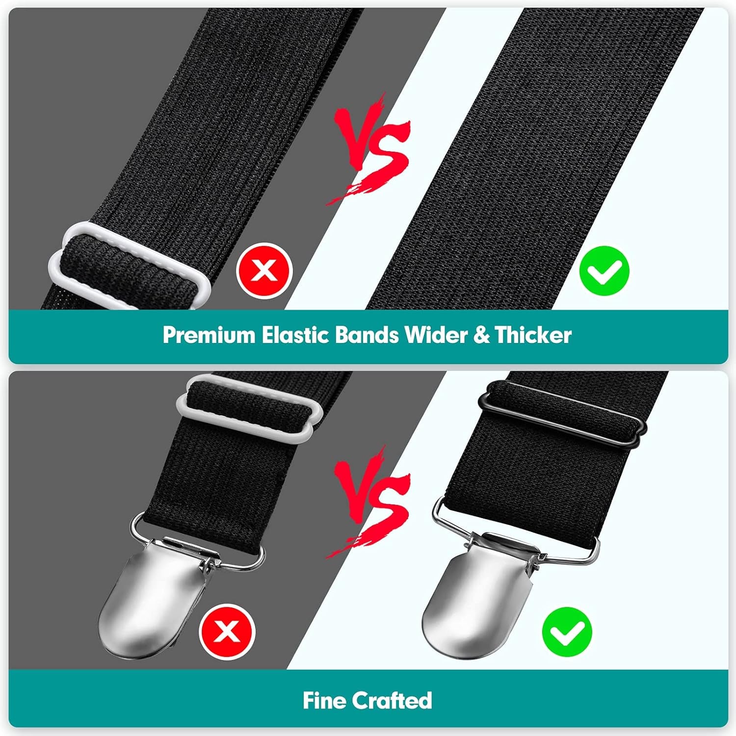 Sheet Keeper Straps Bed Sheet Holder for Corners Bedsheet Stays Suspender Clips Fitted Sheet Holder Garters Fasteners Mattress Clamps
