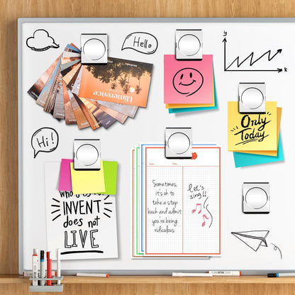 2 Pack Extra Large Magnetic Clips Heavy Duty, 2.2 Inch Heavy Duty Fridge Magnets Clips, Clips Magnet, Magnets with Clips, Strong Magnet Clips for Whiteboard, Refrigerator, Office Magnets