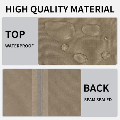 Outdoor Fire Pit Cover Rectangle 42L X24W X24 H, Durable Outdoor Gas Firepit Cover, Waterproof and Weatherproof Cover for Fire Pit, Camel