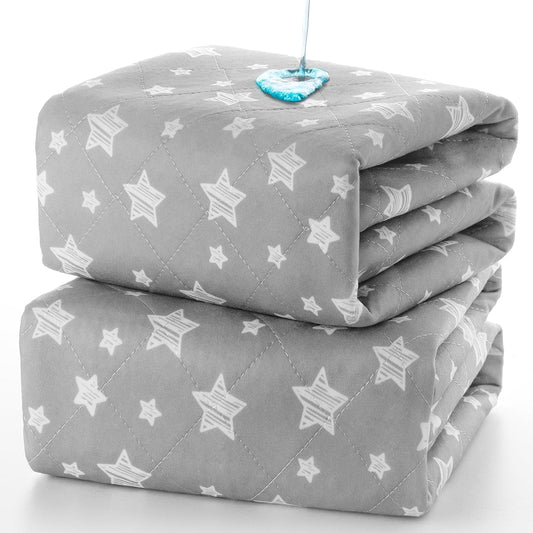 Waterproof Bed Pads Washable, Absorbent Chuck Pads Non Slip for Incontinence, Washable Pee Pads for Dogs, Waterproof Mattress Protector for Seniors, Bedwetting Kids, Hospitals, Pets, 34"X36" 2 Pack