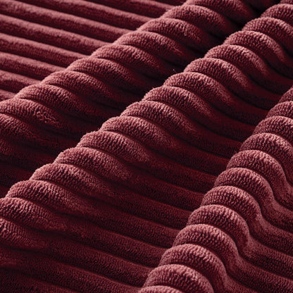 Boho Farmhouse Throw Pillow Covers 16X16 Inch Set of 4 Mordern Nordic Cushion Covers Soft Corduroy Christmas Home Decor for Couch Bed Sofa Living Room Burgundy