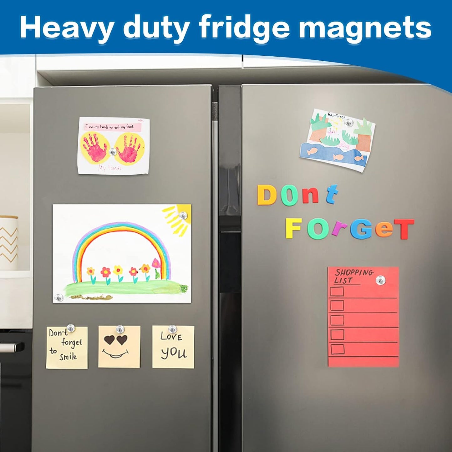 Magnets for Whiteboard, 40 Pcs Transparent Crystal Colour Fridge Magnet, Refrigerator Magnets, Small Push Pin Magnets for Whiteboard, Fridge, Office, Classroom and Map Magnets