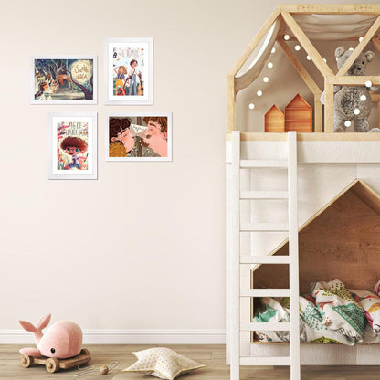 5X7 Picture Frame, White Photo Frame with HD Plexiglass, Display Pictures 4X6 with Mat or 5X7 without Mat Multi Picture Frames Collage for Tabletop or Wall Display, 2 Pack
