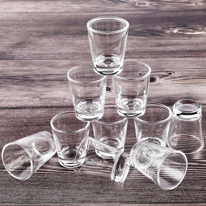 Heavy Base Shot Glasses, 1.5 Oz Sets of Clear Shot Glass (48 Pack), Measuring Cup for Espresso, Liquid, and Wine - Heavy Glass (Glass, 48Pack)