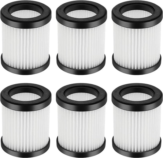 Replacement HEPA Filters for MOOSOO XL-618A and M8-PRO Cordless Vacuum, 6-Pack