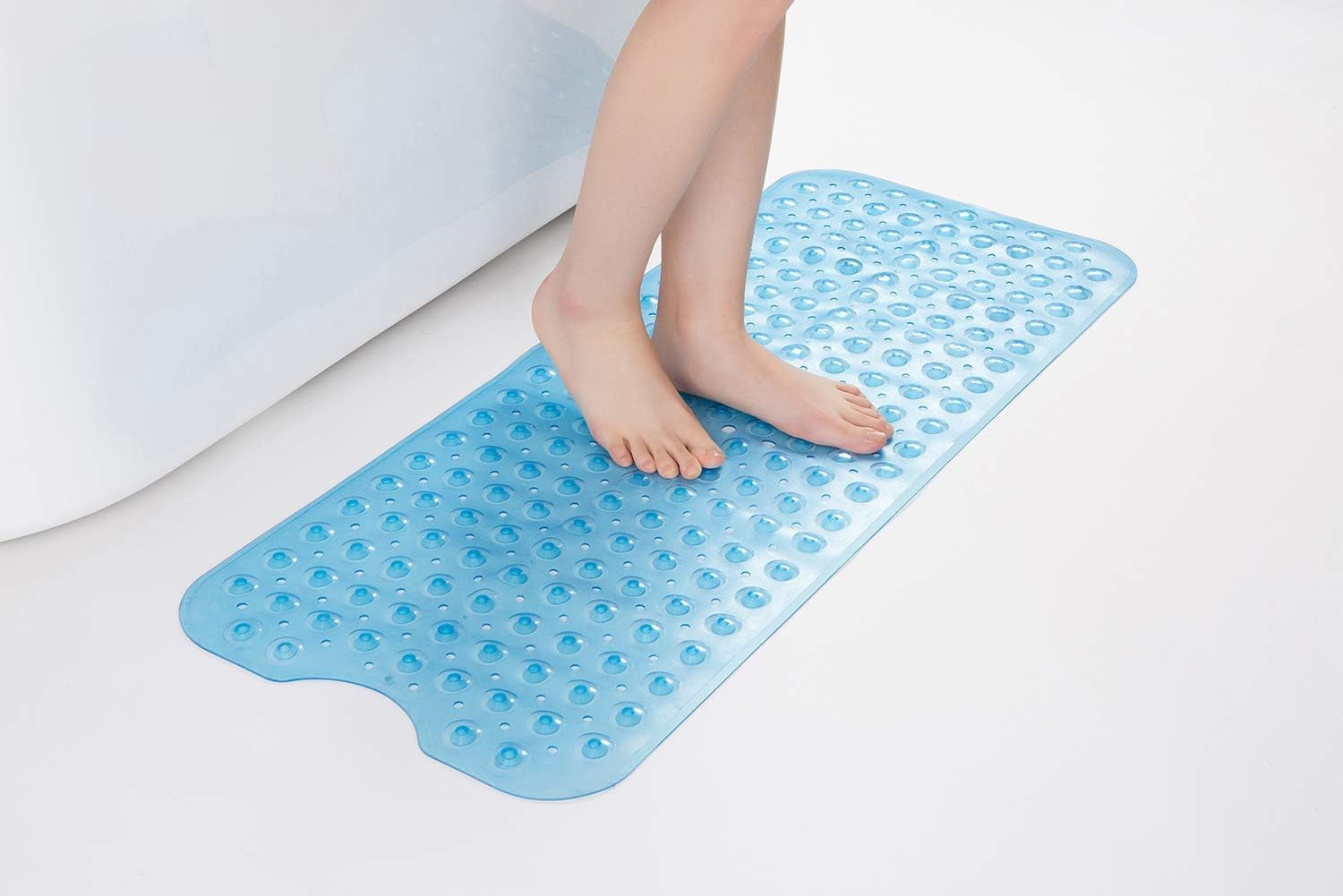 39 X 16 Inches Non-Slip Shower Mats and Shower Bath Sponge Shower Loofahs Balls 75G/Pcs for Body Wash Bathroom Men Women- Set of 4 Flower Color Sponges