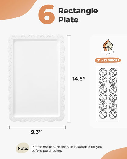 Dessert Cupcake Stand, 10Pcs Dessert Table Display Set, 3 Tiered Cup Cake Holder Tower Stand& Cookie Serving Trays for Wedding, Tea Party, Birthday, Baby Shower