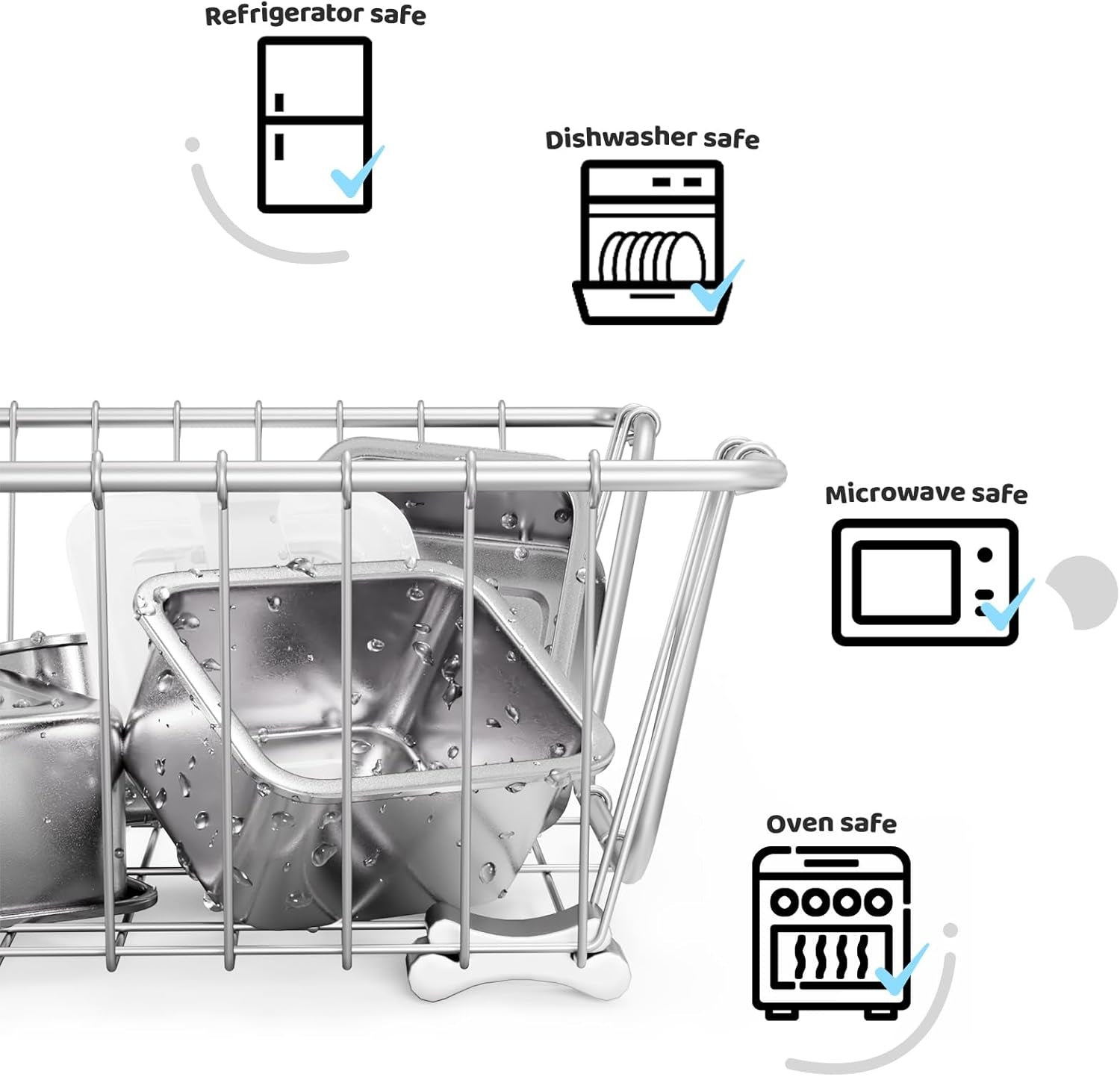 Stainless Steel Snack Box Containers for Kids, 3 Pack 12.8 Oz Leak-Proof Microwave-Safe Small Food Storage Container with Lid, Metal Compact Bento Lunch Box Container for School Travel