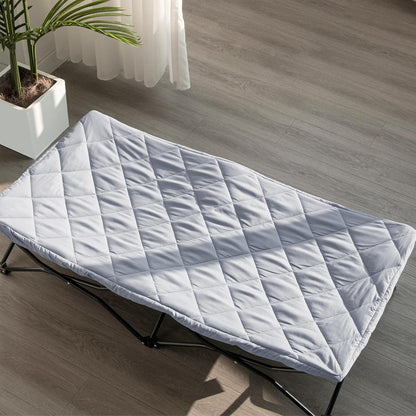 Sheet for Regalo My Cot Portable Toddler Bed, Joovy Travel Cot (Sheet Only, Bed Not Included), Soft Child Travel Cot Padded Cover, Grey