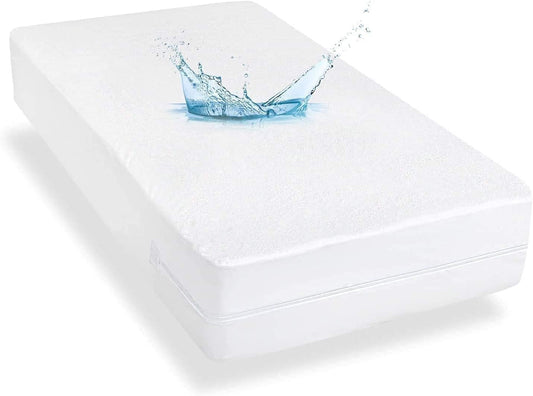 Zippered Mattress Protector Twin XL with Ultra Soft Terry Surface, 6-Side Waterproof Mattress Encasement, Well Made Zipper, Noiseless, for Standard Twin XL Mattress 39'' X 80''