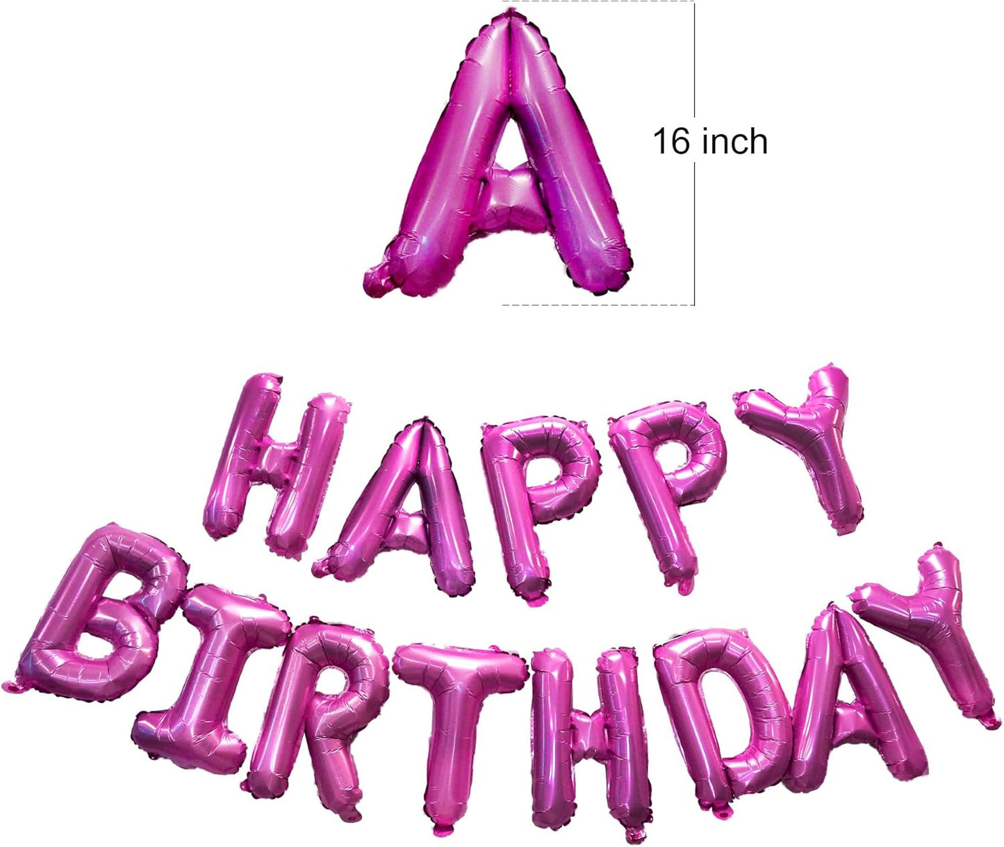 Pink Tinsel Curtain with Rose Pink Banner