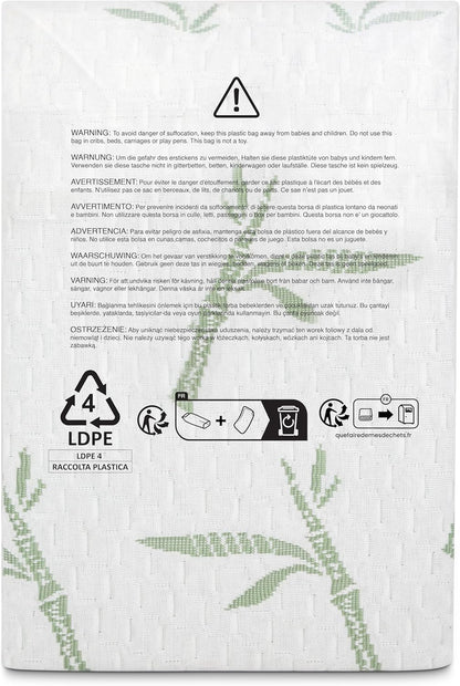 Waterproof Cooling Mattress Protector Queen Size, 200 GSM Viscose Made from Bamboo Mattress Cover, Fits 17 Inches Deep, Fitted Style with Stretchable Pockets