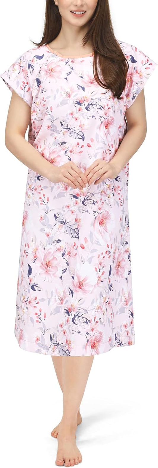 Women'S Hospital Gown Soft and Stylish Patient Gown