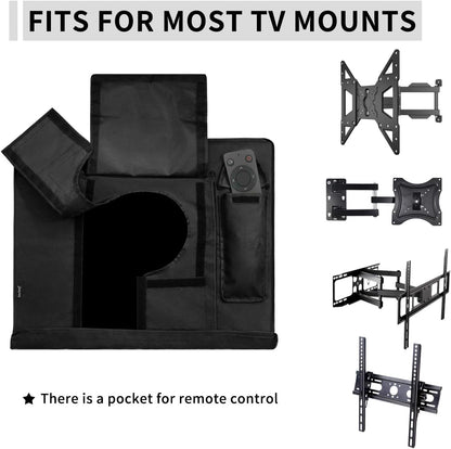 Outdoor TV Cover for 36 to 38 Inch with Openable Front Flap for Watching TV, Convenient Use without Remove, Durable TV Cover with Free Cleaning Cloth