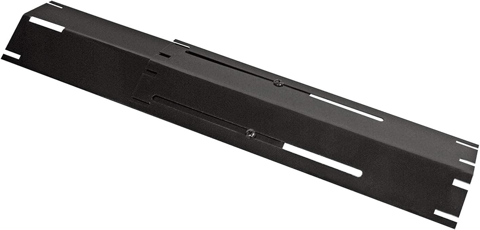 Adjustable Porcelain Steel Heat Plate, Extends from 11.75" up to 21" L，Grill Replacement Parts, Heavy Duty Heat Shield, Burner Cover, Flame Tamer for Gas BBQ, Pack of 1