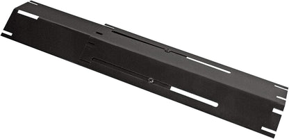 Adjustable Porcelain Steel Heat Plate, Extends from 11.75" up to 21" L，Grill Replacement Parts, Heavy Duty Heat Shield, Burner Cover, Flame Tamer for Gas BBQ, Pack of 1